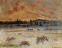 Pissarro, Camille - Sunset with Fog, Eragny